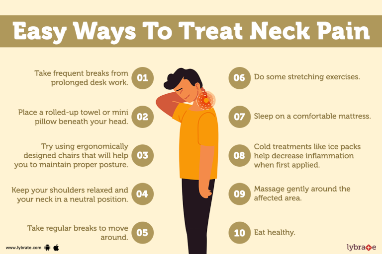 How can I relieve pain in my neck?